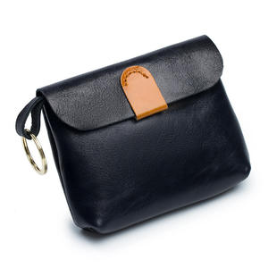 Andong Leather Coin <b>Purses</b> for Women Genuine Cow Leather Vintage Simple <b>Small</b> Coin Bag Key Bag Ladies Fashion Short Wallet 2005 - Product Image 1