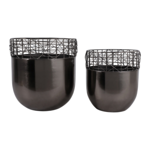 Fioriere Moderne in Filo Metallico, Vasi Decorativi per Piante da Interno ed Esterno - Product Image 1