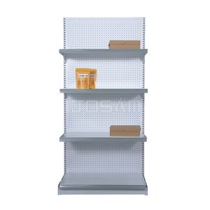 Présentoir vertical en métal de faible puissance OEM/ODM 30/60 H1310 XW1200 X D450mm panneaux arrière de mur à latte de trou pour étagères de supermarché - Product Image 6