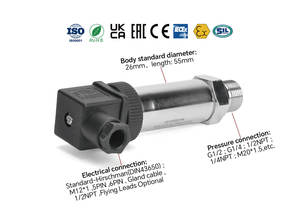 0.5% FS precisione di alta qualità 4-20ma piezorevisive estensimetro trasmettitore di pressione - Product Image 3