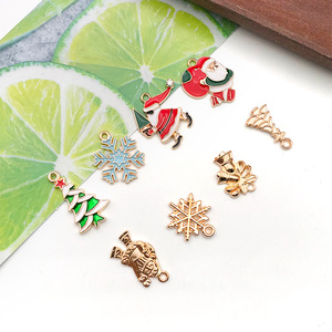 Nouveaux pendentifs unisexes de Noël en alliage, multicolores et multi-styles, mignons, de 10 à 30 mm, pour colliers et bracelets DIY - Product Image 6