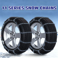 Nouvelles chaînes à pneus classiques en acier allié galvanisé et traité thermiquement, motif échelle, série 11, pour conduite hivernale et urgences neige