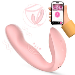 Penjualan Terbaik OEM/ODM kontrol aplikasi Stimulator ganda multiplatform bergetar g-spot klitoris vibrator vagina harga pabrik - Product Image 1