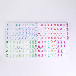 Fichas de Mahjong Americanas Personalizadas – Acrílico Laminado en Cualquier Combinación de Colores - Product Image 1