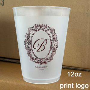 Verre à shot classique givré en plastique PP de 9 oz avec logo personnalisé, idéal pour le <span class=keywords><strong>whisky</strong></span>, les bars, les fêtes, les mariages et les enterrements de vie de jeune fille - Product Image 2
