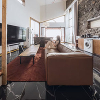 Ensemble de canapés de luxe en cuir PU, design moderne du milieu du siècle, pour hall d'hôtel commercial, espace public, réception et club de nuit, Guangzhou