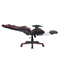 Chaise de jeu PC de course ergonomique réglable de haute qualité, pivotante, en métal et tissu, accoudoirs 4D, fonction de refroidissement inclinable pour le bureau