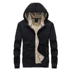 Groothandel Klaar Om Zwaargewicht Zip Up Hoodie Leverancier Fleece Hoodie Jasje Warme Sherpa Fleece Hoodie Voor Mannen