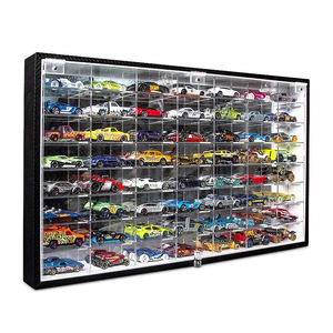 Vitrine murale en acrylique pour voitures miniatures 1/64, 56 emplacements, compatible avec les collections Hot Wheels et Matchbox - Product Image 4