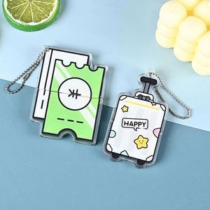 Customized Acrylic Cartoon Creative Pull-out <b>Keychain</b> <b>Anime</b>-themed Lightweight UV Print Bag Pendants - Product Image 4