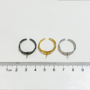 WENCHI S925 แหวนเงินพร้อมลูกปัดกลม 9-13 มม. DIY อุปกรณ์เสริมไข่มุกแฟชั่นเครื่องประดับขนาด 25 มม. รุ่น 11983 - Product Image 3