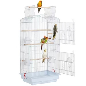 Best Cage for Parrots Lovebird Cockatiel Parakeets 59.8 Inch Cage with Play Top and Stand Metal Bird Cage