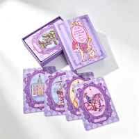 Vente en gros de jeux de tarot Oracle personnalisés imprimés, 78 cartes, cartes d'affirmation, bord doré, vernis mat, coins arrondis