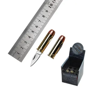 Mini cuchillo de bala Llavero Cuchillo de camping plegable