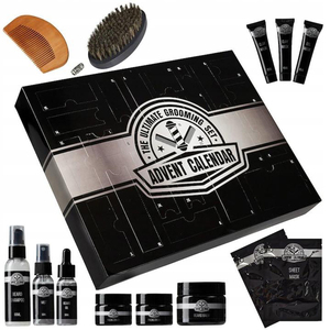 <span class=keywords><strong>Calendrier</strong></span> de l'<span class=keywords><strong>Avent</strong></span> en plastique pour hommes avec 24 surprises, y compris de l'huile à barbe et du baume à barbe - Product Image 3