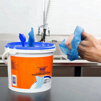 Lingettes humides en conserve jetables industrielles Meltblown Lingettes de nettoyage durables à absorption d'huile en tissu non tissé