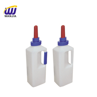 Bouteille à lait WANJIA 3L Grande capacité Bouteille d'allaitement en plastique pour veau agneau chèvre pour l'alimentation manuelle du bétail