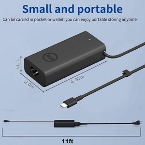 Cargador de portátil directo de fábrica 65W PD 20V 3.25A <span class=keywords><strong>USB</strong></span> <span class=keywords><strong>C</strong></span> adaptador de CA para Dell XPS 13 LA65NM190 0M1WCF DA65NM190 24 meses OTP - Product Image 4