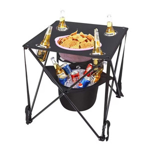 Tail gating Outdoor Picknick Faltbarer Eis kübel Grill tisch Wasserdichter ultraleichter Camping Tisch - Product Image 1