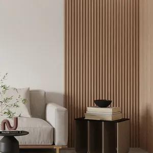 Bán buôn hiện đại 3D WPC tấm Tường tre sợi gỗ trong nhà vật liệu trang trí không thấm nước đổi mới trang trí khách sạn