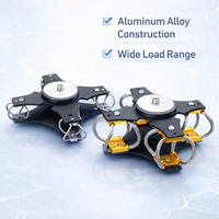 Support d'amortisseur robuste avec câble en acier, isolation des vibrations, structure en alliage d'aluminium, excellente performance
