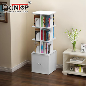 Ekintop – <span class=keywords><strong>bibliothèque</strong></span> blanche polyvalente pour enfants, <span class=keywords><strong>étagère</strong></span> rotative à 360 degrés pour les chambres d'enfants - Product Image 3