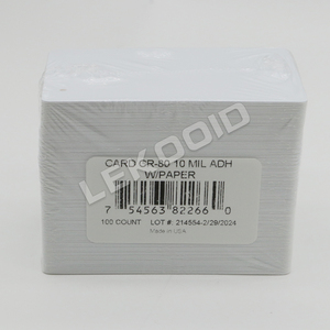 HID FARGO 082266 Ultracard Blank Adhesive PVC Cards - 500 Pack
