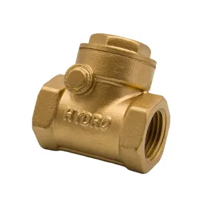 1/2"-4" Good self-cleaning hot press brass non-return valve, brass swing hydraulic check valve