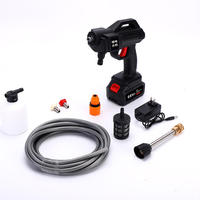 Machine de nettoyage de lave-auto mobile Pompe à haute pression Pistolet de lave-auto et nettoyeurs de lavage de voiture rechargeables