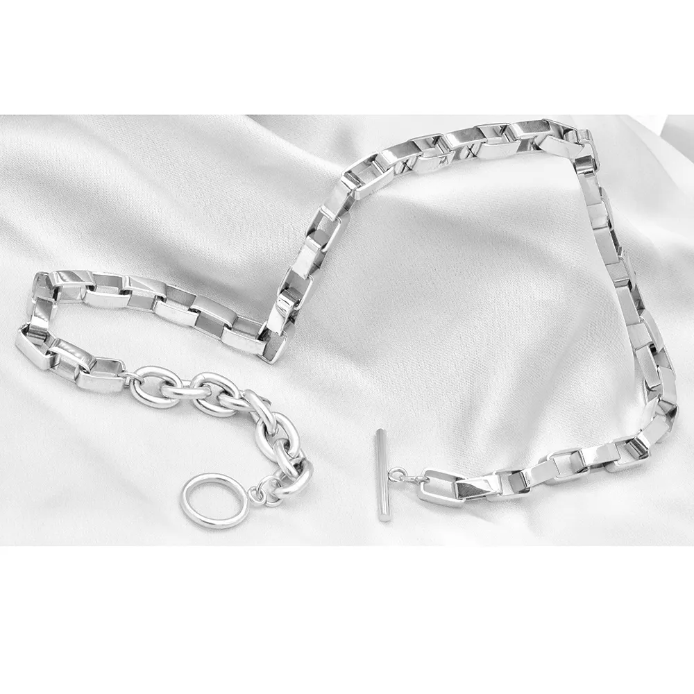 Stainless Steel Chain Fashion Jewelry Necklaces, Western Jewelry Stainless Steel