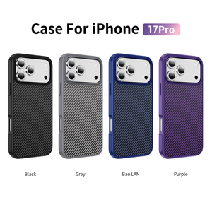 <span class=keywords><strong>Cover</strong></span> Antiurto in Fibra di Carbonio per <span class=keywords><strong>Apple</strong></span> iPhone 17 Pro, 16E, 17 Air, 15, 14 Plus, 13, <span class=keywords><strong>12</strong></span> Pro Max, 11 - Guscio Protettivo Antiscivolo - Product Image 2