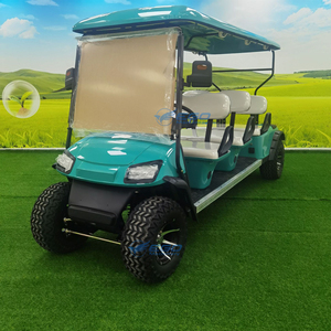 Carrito de Golf Eléctrico Verde de Alto Rendimiento, Buggy de 6 Plazas Todoterreno, Carro de Golf de Lujo para Turismo - Product Image 3