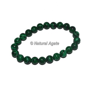 Bracelets en obsidienne noire en gros – Bijoux en cristal extensibles perlés en obsidienne noire naturelle - Product Image 3