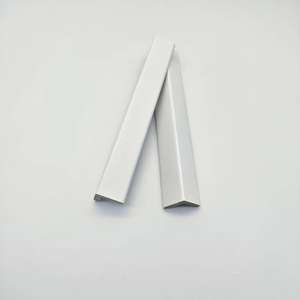 Échantillons gratuits de profilés d'angle en bois de pin, gesso blanc apprêté, joint à rainure et languette, 90 degrés, bordure en L, profil en bande, angle <span class=keywords><strong>carré</strong></span> - Product Image 1