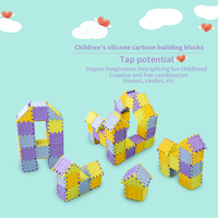 RYHX Blocs de construction empilables en silicone pour bébés, jouet éducatif amusant, gadget anti-cryothérapie, cadeau de premier choix