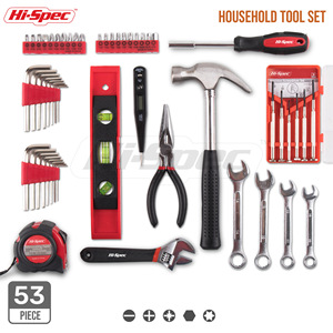 Juego de Herramientas de Alta Calidad de 53 Piezas en Caja de Acero al Carbono para Mantenimiento del Hogar, Oficina y Renovaciones - Product Image 4