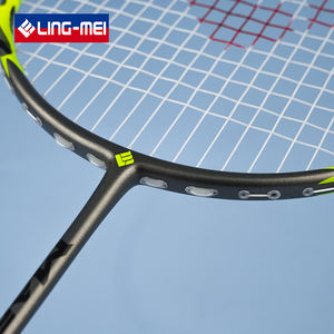 Lingmei Mars One Raqueta <span class=keywords><strong>de</strong></span> Bádminton <span class=keywords><strong>de</strong></span> fibra <span class=keywords><strong>de</strong></span> carbono ultraligera 5U G6 Control <span class=keywords><strong>de</strong></span> bola Durable PU Grip Flexible Strung 25-27 Lbs Deportes - Product Image 5