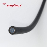 Kabel Koaksial Analog SREXACT RG59B/U Berkualitas Tinggi 75 Ohm Konduktor 23AWG Bahan 1/0.584CCS Panjang 100M Warna Hitam Komunikasi