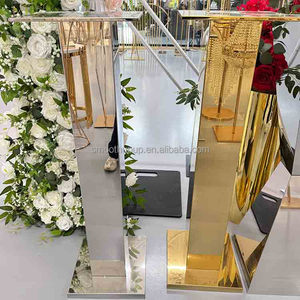 Decorazioni per Feste di Matrimonio, Centrotavola a 5 Livelli, Supporti per <span class=keywords><strong>Vasi</strong></span> di Fiori in Metallo Argento e Oro, Decorazioni per Tavoli Nuziali - Product Image 3