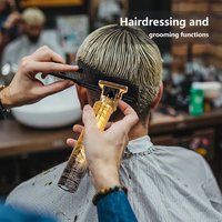 Tondeuse à Cheveux Électrique T9 Vintage Professionnelle, Rasoir et Tondeuse Homme pour Barbe et Coupe, Machine à Couper les Cheveux Métal USB