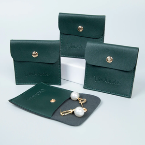 Bolsa de Almacenamiento de Joyería Simple de 8*8cm, Bolsa para Anillos y Aretes, Adecuada para Guardar Diversos Artículos Pequeños, Bolsas de Maquillaje de una Sola Capa - Product Image 5