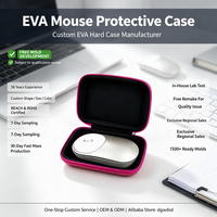Étui de voyage rigide léger et étanche en EVA avec fermeture éclair pour souris, sac de protection en EVA pour souris