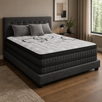 Matelas hybride compressé et enroulable de luxe léger