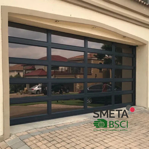 <span class=keywords><strong>Porte</strong></span> de <span class=keywords><strong>garage</strong></span> <span class=keywords><strong>sectionnelle</strong></span> automatique isolée LONGTAI avec cadre en verre et <span class=keywords><strong>porte</strong></span> piétonne indépendante - Product Image 1