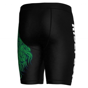 Shorts de sport pour hommes en spandex à sublimation personnalisée, longs, avec compression, shorts de compression pour hommes Bjj - Product Image 4
