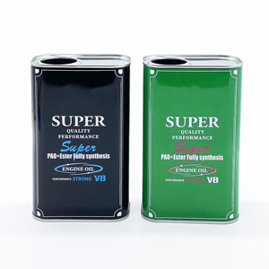 Latas Metálicas Cuadradas/Rectangulares de Hojalata de 0.28mm de Espesor, Envases Vacíos de 1L para Aceite de Motor con Superficie Lacada y Logotipo Personalizado - Product Image 3