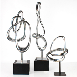 Venta al por mayor de resina abstracto de oro escultura geométrica cinta estado accesorios para el <span class=keywords><strong>hogar</strong></span> - Product Image 6