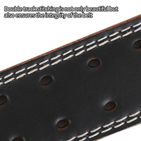Ceinture de musculation en cuir réglable et protectrice avec logo personnalisé, soutien dorsal pour la musculation et le powerlifting