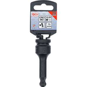 BGS Impact Bit Socket longueur 75 mm 12.5mm (1/2 ") Entraînement hexagonal interne avec rotule 10 mm - Product Image 2