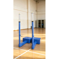 Poteau de filet de volley-ball en acier réglable de haute qualité pour terrains extérieurs, avec base creuse stable et boîte vide